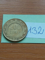 Italy 200 lira 1978, aluminum-bronze 132