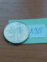 Italy 100 lira 1977, goddess Minerva, stainless steel 135