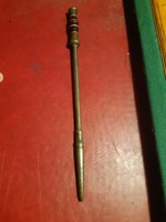 Gyönyörű régi rézmarkolatos vas piszkavas (38 cm)