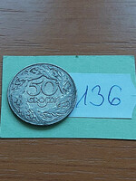 Poland 50 groszy 1923 nickel 136