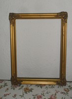 Antique gilded wooden picture frame 21 x 27 cm.
