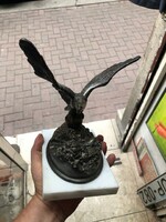 Turul bird bronze sculpture, 24 x 16 cm work, from 1929.