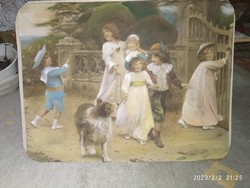 Old picture frameless antique painting