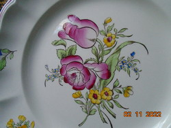-50% SPODE angol porcelán látványos virágmintás tányér 22 cm