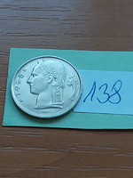 Belgium belgique 5 francs 1965 i. King Baudouin, copper-nickel 138