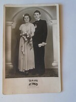D197043 Régi fotó     Tarján KINO  -foto Budapest XIV Thököly út 1930-40k  fiatal pár -esküvő