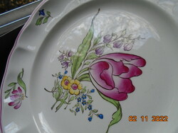 -50% SPODE angol porcelán látványos virágmintás tányér 22 cm