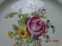 -50% SPODE angol porcelán látványos virágmintás tányér 22 cm