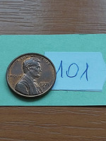 Usa 1 cent 1971 / s, san francisco, abraham lincoln, copper-zinc 101