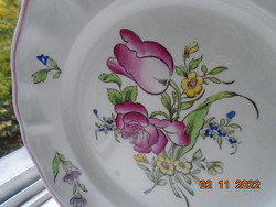 SPODE angol porcelán látványos virágmintás tányér 22 cm