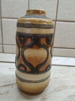Retro, marked, ugly ceramic vase for sale! 19 Cm