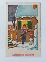 Old Christmas card for children