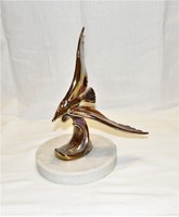 Golden cast iron seagull