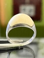 Egyedi ezüst gyűrű. E. Csont berakással