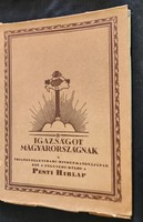 1928 Igazságot Magyarországnak! Trianon kegyetlen tévedései Irredenta kiadvány sok képanyag + TÉRKÉP