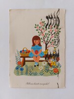 Old postcard postcard 1970 hatchback