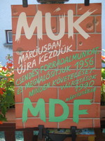 MDF  Választási plakát  .   Márciusban  Újra  Kezdjük  "   48 x 69 cm