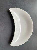 Zsolnay porcelán hófehér csontos tányér