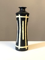 Retro ceramic vase by Illés Gyula with a narrowing shape of 33 cm