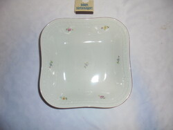Old, small floral zsolnay side dish and salad bowl