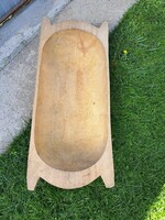 Használható állapotú fateknő teknő  disznótoros paraszti falusi design