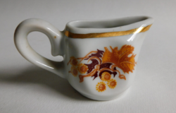 Old Zsolnay coffee creamer with a chestnut pattern