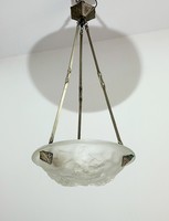 Art deco French degue ros ceiling lamp