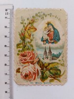 Old religious prayer sheet st. Memorial card for Maria Radna