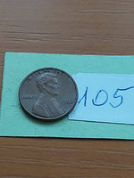 Usa 1 cent 1982 abraham lincoln, copper-zinc 105