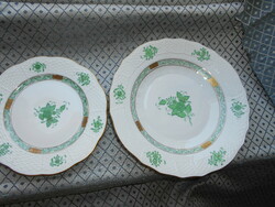 2 Appony pattern Herend plates - the price applies to 2 pieces