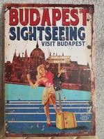 Budapest poster mounted on cardboard 41×28 cm
