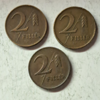 1947. 2 Filér Hungarian state change money (3 pieces 545)