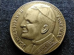 II. Pope John Paul II Vatican silver-plated copper commemorative medal 24.29g 35mm (id79202)