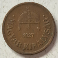 1927. 1 Fillér Magyar Királyság (528)