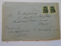 S3.49 Letter sent to iván Boldizsár (New Hungarian newspaper editorial office) 1946 - dr. Fodor m. Bp.