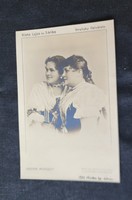 Cca. 1898 BLAHA LUJZA A NEMZET CSALOGÁNYA + BLAHA SÁRIKA KORABELI EREDETI FOTÓ LAP