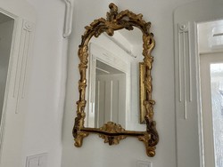 Díszes aranyozott tükör 93x60cm