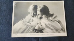 Cca 1940 Le LL. AA. RR. Maria Pia, Vittorio Emanuele e Maria Gabriella KORABELI FOTÓLAP FOTÓ PETRI