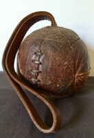 Vintage leather boxing ball