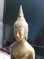 Antique Thai brass heavy Buddha statue 24 cm - art&decoration