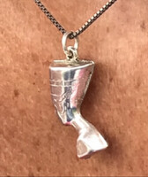 Nofretiti 925 silver pendant with chain! A special rare item! Mom park