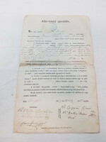 Antik adás-vevési szerződés 1869 ből.