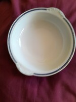 German antique blue striped bowl