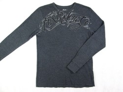 Original fox (m) gray long sleeve men's slim pullover top