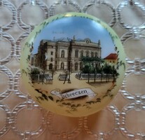 Antik üveg réz szerelékes ékszertartó, Debreczen Csokonai Színház