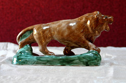 Retro oroszlános kerámia szobor - 27 cm