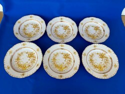 Herendi sárga Indiai kosaras leveses tányérok