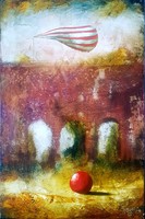 Győrfi András - Marrakesh kapui 60 x 30 cm olaj, vászon