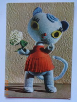 Régi mesefigurás képeslap - Böbe baba  - Bródy Vera bábterv