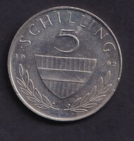 Ausztria 5 Schilling 1992